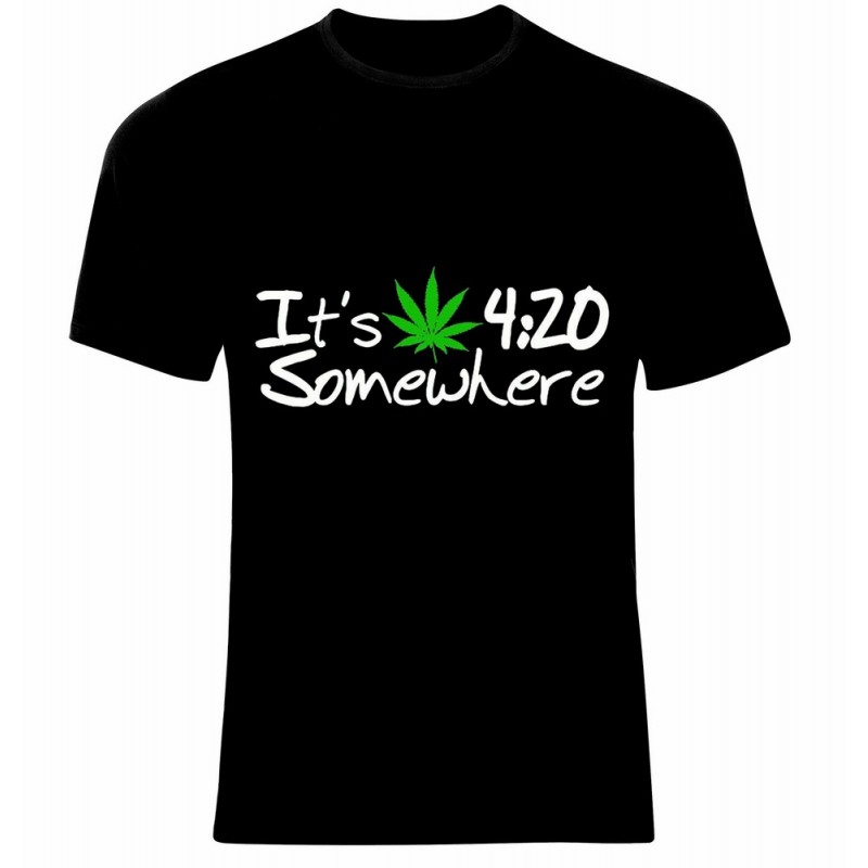 Тениска Weed It's 4:20 Somewhere - 500007